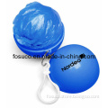 Ball Keychain with Emergency Rain Poncho Blue (FS70002)